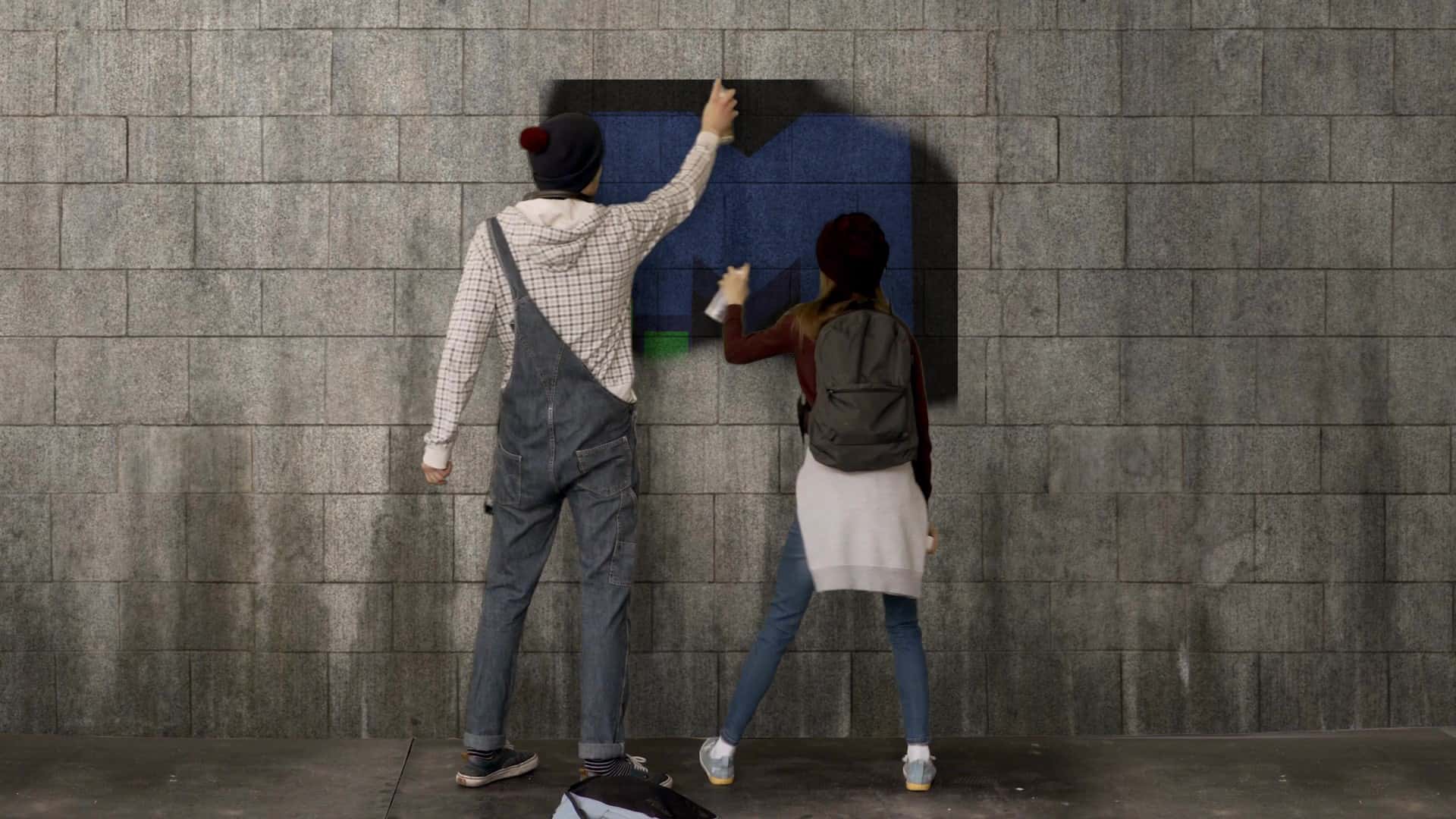 MCE123 Graffiti Logo Intro Video